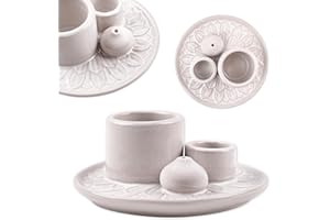 Räucherstäbchenhalter aus Keramik, Räucherschale, für Palo Santo, Salbei & Kerzen, Zen-Deko, Aromatherapie, Meditation & Yoga, Aromaholik