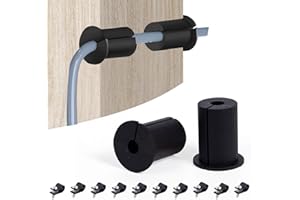 ZUFUNY Kit de enrutamiento de cables para Starlink, ojales de pared para cables, cable de pared a través de la cubierta del agujero de pared, bujes pasantes para agujero de pared de 1 pulgada, negro