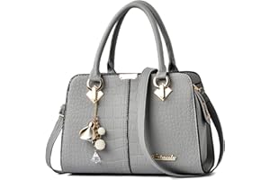 FORRICA Handbags for Women Elegant Pendant Ladies Shoulder Bags Top Handle Crossbody Bag PU Leather for Shopping Work Dating