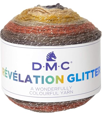 DMC Révélation Glitter, Fil Multicolore Brillant Tout Doux