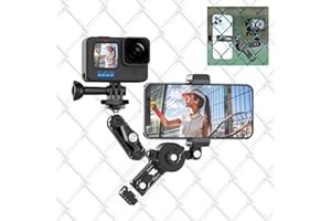 ULANZI SELECT Soporte para valla de fútbol para Gopro ULANZI CM010, cámara de acción, valla con soporte para teléfono móvil Gopro Hero 11 10 9 8 7 6 5 /DJI Action /insta360 Smartphone
