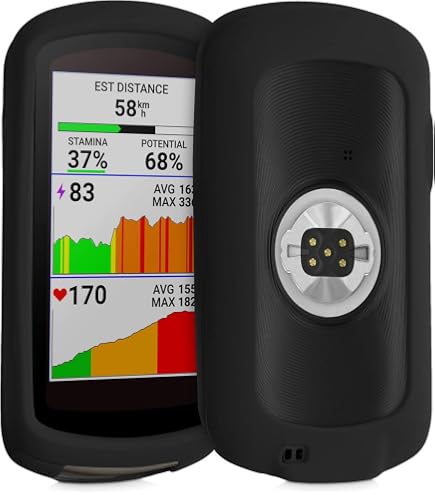Custodia In Silicone Giallo Subtel Per Garmin Edge 1030 / 1030 Plus. Paraurti Protettivo Assorbi Urti Per Navigatore GPS Bici. Antigraffio E Antiscivolo. 3 Anni Garanzia. - 2