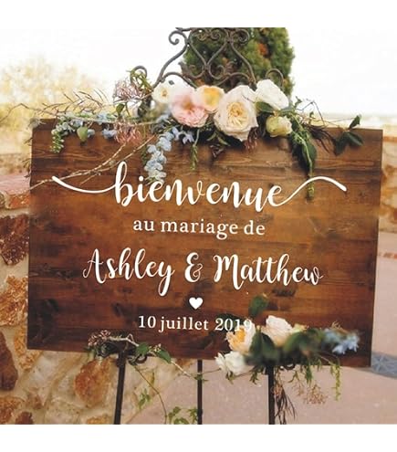 Plancher De Mariage Personnalisé XL 84x84cm - Autocollant Piste De Danse Avec Noms Et Date