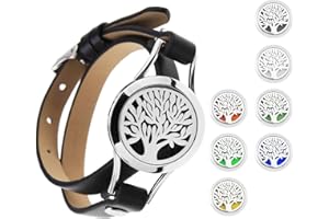 BIYM Bracelet d'arôme Noir en Acier Inoxydable de 25 mm Double Ceinture Pièces Détachées