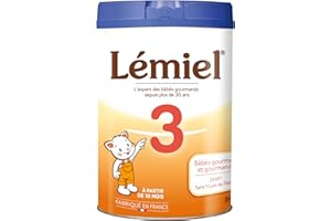LEMIEL - Lait 3ème âge en poudre de 10 mois à 3 ans* 800g - Fabriqué en France