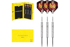 Unicorn, Set di Freccette con Punta in Acciaio, Michael 'Bully Boy' Smith Premier, fusti in tungsteno Naturale al 90%, Confezione da 21 g, 22 g, 23 g, 24 g o 25 g