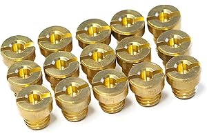 Juego de inyectores principales Maxtuned para carburador Dellorto M6, tamaños 60-130 (juego Maxi, 15 piezas)