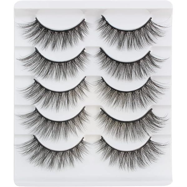 ICYCHEER Japanische Falsche Wimpern Ultraleicht – 4 Paare, Handgefertigt, Weich, Natürlicher Look