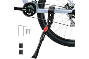 Oderra Bike Stand, Adjustable Aluminum Alloy Floor Bike Stand, Non-Slip Rubber Foot, Suitable for 24", 25", 26", 27", 700C, BMX, VTT