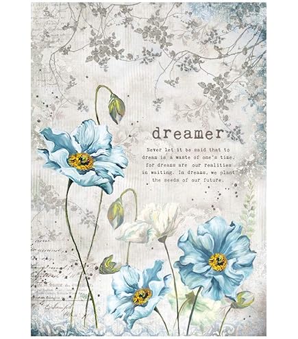 Stamperia Carta di Riso f.to A4-Glicine