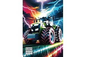 Agenda scolaire 2025-2026 Tracteurs Agricoles Journalier 1 jour par page Petit format 12x17 cm: Garçon - Collège, lycée, étudiant, C.M.1, C.M.2 - Tracteur, agriculture