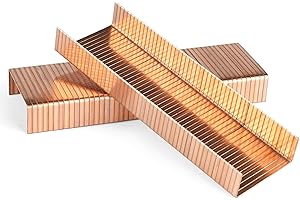 KAMSIN 16 Gauge Copper Carton Closing Staples for Pneumatic or Manual Carton Stapler, 1600PCS/BOX, 5/8’’ (15mm) Length
