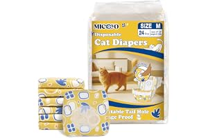 MICOOYO engångsblöjor för katter (M, count, 24)