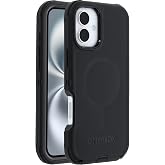 OtterBox Defender Serisi MagSafe Kılıf iPhone 16 Plus Uyumlu Darbeye ve D&uuml;şmeye Karşı Koruyucu Kılıf, Siyah