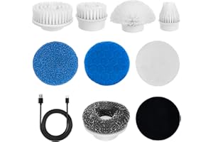 ‎BLUMWAY Blumway 9 austauschbare Reinigungsbürstenköpfe für Elektrische Reinigungsbürste und den Haushalt Tägliche Reinigung Bürstenkopf leicht zu wechseln, 9 in 1