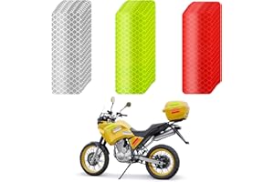 AIYORSE 60Pcs Reflective Stickers, Warning Reflective Stickers High Visibility Reflective Tape Waterproof Reflective Strips Safety Reflective Tape for Bicycles Motorcycles Clothing Helmet, 1.18 x 3.15 Inch