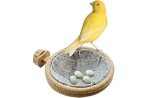 FOIBURELY Bird Nest Canary Finch Parrot Nest with Felt（4.5 inches）