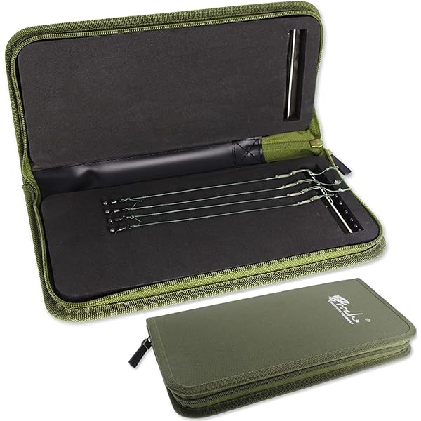 BD EYE UK Rig Wallet - Porta Leader Da Pesca, Custodia EVA Impermeabile, Con 10 Scomparti - Foto 7