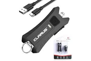 klarus Mi2 Rechargeable LED Keyring Torch, 40 Lumens Small Lightweight Pocket Keychain Flashlight Powered by Bulid-in Battery