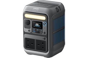 Anker SOLIX C300 Portable Power Station, Outdoor 288Wh LiFePO4 Battery, 300W (600W Surge) Solar Generator, 140W Two-Way Fast Charging, For Camping, Traveling, and Emergencies
