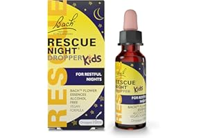 Rescue Remedy Kids Restful Nights Dropper, for A Natural Night’s Sleep, Flower Essences, to Support Your Child and Promote A Calming Bedtime Routine, Alcohol Free, Alternative to Sleep Aid for Kids