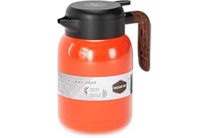 Thermal Coffee Carafe Jugs,UYOTBKEUB 1.5L Stainless Steel Insulated Coffee and Tea Pot, Coffee Warmer Drink Dispenser - Touch to Display Temperature