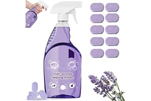 GODEMMIO Drclean Spray nettoyant pour four, nettoyant multi-surfaces avec tablettes de nettoyage concentrées (1 bouteille + 10 pièces)