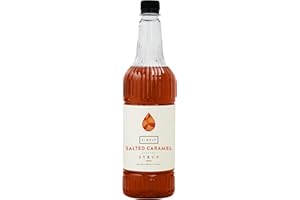 Simply Salted Caramel Syrup, Vegan & Nut Free Flavoured Syrup for Coffee, Cocktails & Baking (1 Litre)