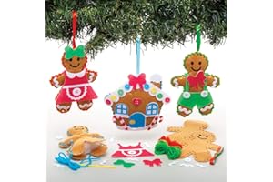 Baker Ross AT165 Zestawy do szycia z piernika, świąteczne sztuki i rękodzieło (3 sztuki)