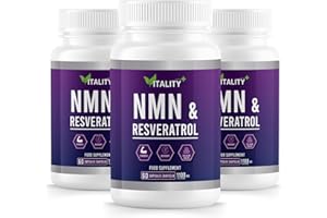 SUNSHYNE 3 Pack NAD+ & Resveratrol Capsules | 1100mg | 180 Capsules | 3 Month Supply | Anti-Aging & Cellular Health Support