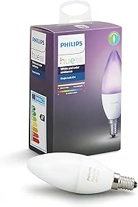 Philips Hue White &amp; Color Ambiance E14 LED Kerze Erweiterung, dimmbar, bis zu 16 Millionen Farben, steuerbar via App, kompatibel mit Amazon Alexa (Echo, Echo Dot)