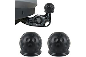 Darryy Anhängerkupplung Abdeckung, 2 Stück anhängerkupplung Kappe, Anhängerkupplung Schutzkappe, Anhängerkupplung Abdeckung Gummi, Kappe für Anhänger Kupplung, Schwarz