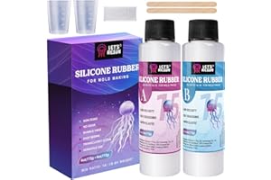 ‎LET'S RESIN LET'S RESIN 230g Flüssiges Silikon Kautschuk, 1: 1 Verhältnis Abformsilikon, Dubliersilikon, Abdruckmasse, für Silikonform, Harzformen, Kerzenformen