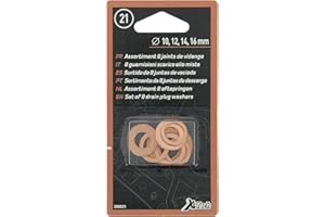 XLTECH XL Tech 300021 8 Joints de Vidange en Cuivre, Diamètres 10-12 - 14-16 mm