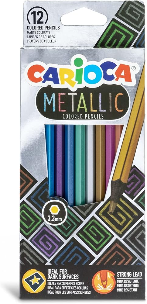 Carioca Metalik Kuru Boya 12'Li