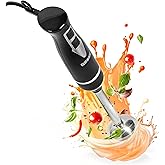 Duronic HB35B Hand Blender 350 W, 2 Speed, Lightweight and Ergonomic | 2 Stainless Steel Blades, Stainless Steel Shaft, for P