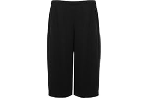 WearAll - Femmes Grande Taille Crêpe Plaine étendue Wide Leg Culottes Shorts - Femmes - Pantalons - Tailles 40-58
