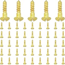 Viti Per Legno 3,5 X 25 Mm Multiuso Con Intaglio A Testa Tonda (100 Pezzi - Foto 8