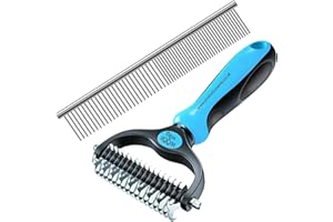 YNR Pet Grooming Kit – Dog Brushes for Grooming, Deshedding Brush for Dogs, Dematting Comb for Cats & Dogs, Hair Shedding Trimmer, Fur Grooming Rake & Brush Tool for Cats, Dogs & Horses