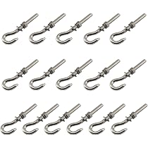 QUARKZMAN Rotondo Bullone A U Tubo Morsetto, 6pz Fit 1-1/4" (32mm) A 1-1/4" (32mm) Doppio Tubo Morsetto Tubo Fibbia Per Serra Tendone Cornice Antenna Asta - 9