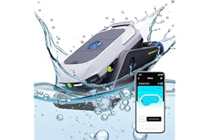 degrii Zima Pro Poolroboter Akku kabellos Ultraschall-Radar-Automatik-Poolsauger für intelligente Wegplanung, 250W leistungsstarker Motor, 180 Minuten Laufzeit / 5000 ft² Abdeckung/App-Steuerung