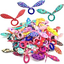 30 Noeuds Papillon Pour Cheveux De Fille - Barrettes Élastiques Colorées Pour Bébé