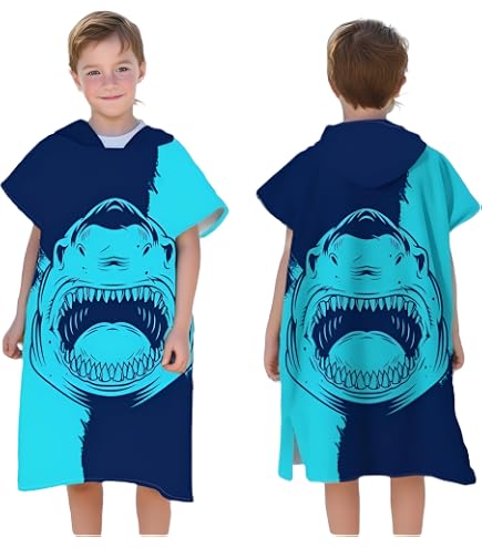 Asciugamano Poncho Bambini Asciugamano Poncho Per Bambini KAKU NANU: In Microfibra, Assorbente, Con Cappuccio, Misure 120x60 Cm Rob Cento Ragazze