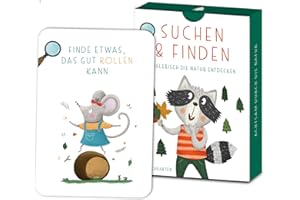 NATURFORSCHER Rüsselfuchs Outdoor Schatzsuche für Kinder - Suchen & Finden - Achtsamkeit in der Natur - Finde Es Spiel - Entdeckerkarten - Spielzeug für Mädchen & Junge - Spiele ab 4, 5, 6, 7, 8 Jahre