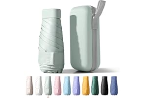 Betrynidil Parapluie Pliable de Voyage MINI - Mini Parapluie De Poche, Anti-UV, Léger, Compact, petit parapluie portable compact pour hommes et femmes