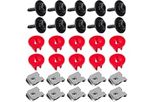 Swpeet Set di 10 paraschizzi per motore, protezione Undertray, viti per bulloni, dado, kit di clip per bulloni, Torx Pan testa tapping bullone, dadi a U per Ford Escape Focus Transit Connect Edge