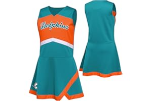 Outerstuff Conjunto de vestido de capitán animador de dos piezas para niñas preescolares de la NFL