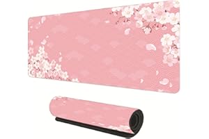GUSXPPD Sous-Main, Tapis de Bureau Antidérapant, Tapis de Souris, Protection de Bureau Antidérapante, Sous Main pour Maison, 80×30cm (Rose)