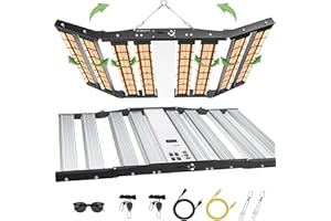 JideTech SPC6500 Lampe de culture LED à Spectre Complet 650W, Couverture 6x6ft avec 2928 LED Sam-sung avec UV et IR, lampe de Culture Intérieure Pour Semis de Fleurs