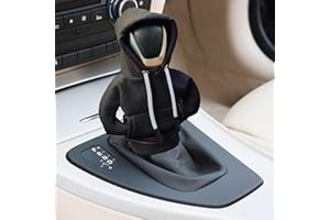 Pratvider Schalthebel Hoodie, Auto Schaltknauf Abdeckung, Gangschaltung Hoodie-Abdeckung, Pullover-Design, Schaltknauf-Abdeckung,Universeller Auto-Schaltknauf-Innendekorationszubehör, 1 Stück Schwarz